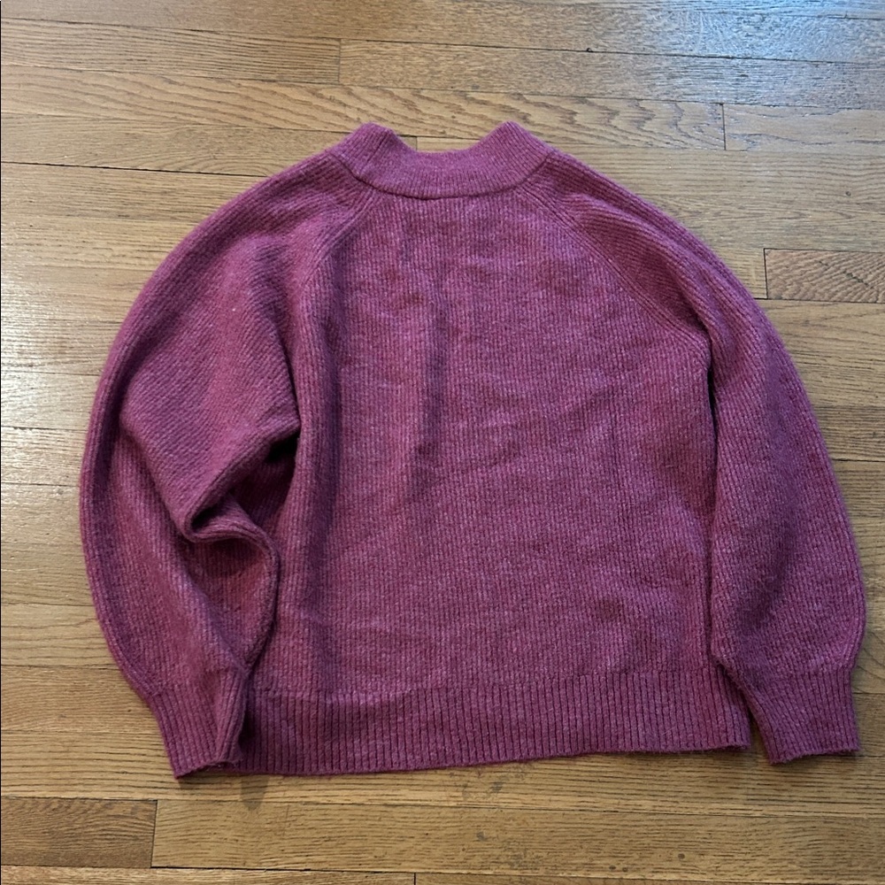 GAP Plush Mock Neck Sweater - Rose Pink - Picture 3 of 3